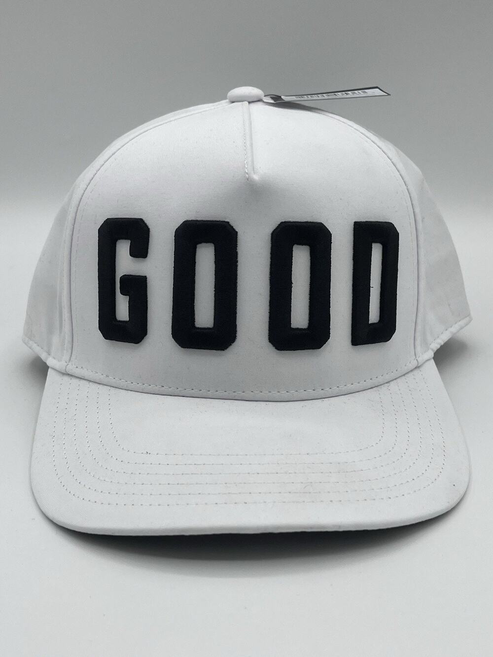 Good Good Golf White Adjustable Snapback Hat Men's Casual Solid One Size CAP NWT